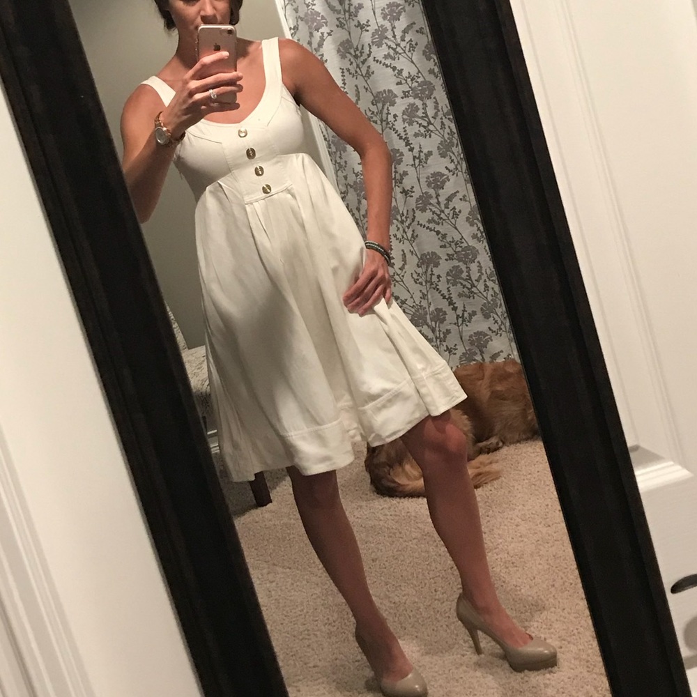 Diane von furstenberg casual cream dress